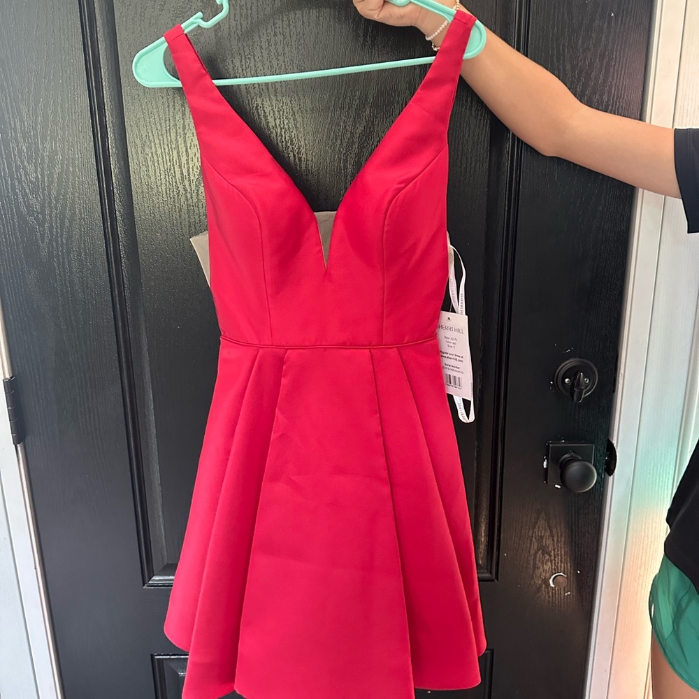 Sherri Hill Red Mini Dress